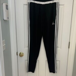 Adidas Men’s Black and White Joggers